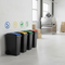 4x 25L Slimline Recycling Bins with Flip Lids – Multi-Colour Waste Segregation Set