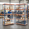 Heavy Duty Industrial Shelving - 2440mm High - 200kg Capacity - Melamine - Blue & Orange