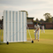 Premium Heavy Duty Polypropylene Cricket Sight Screen - 4.5m x 4.25m with Galvanized Steel Frame and Removable PVC Lattes