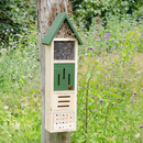 Premium Insect Tower with Vertical Slots for Butterflies, Ladybirds, and Lacewings - Natural Habitat for Beneficial Insect...