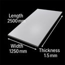 Premium 304 Stainless Steel Sheet – 2000mm x 1000mm x 1.5mm – 2B Finish, Corrosion-Resistant & Durable