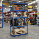 Premium Heavy Duty Shelving - 2130mm High - 200/280kg Load Capacity - Blue Finish