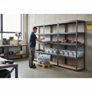 Premium Shelving Units with Plastic Storage Boxes - 2130mm High