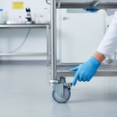 Professional Institutional Twin Wheel Nylon Castor with Steel Bracket - 60-100kg Load Capacity