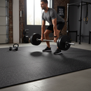 Premium 8mm Rubber Gym Flooring Roll - Black-Grey Fleck for Durability and Performance - Additional Angle
