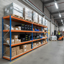 Heavy Duty Industrial Shelving 1800mm High | 500kg Per Shelf Capacity | Blue & Orange Steel UK