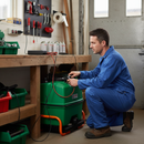 Professional Battery Charger for Heavy Duty Spray Line Marker - Overnight Charging with Auto Shut-Off Feature - Detail View