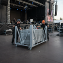 Premium Heavy Duty Stage Pit Barrier Trolley for Safe Event Management and Efficient Logistics - Detail View