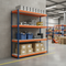 Premium Heavy Duty Industrial Shelving 1800mm High | 500kg Capacity | Blue & Orange Boltless Racking for Warehouse Storage