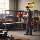 3x Heavy Duty Corner Shelving 1600mm High 200/280kg Capacity - Grey Steel Space-Saving Racking UK