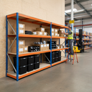 Premium Heavy Duty Shelving Unit - 2200mm High with 8x 62L Storage Boxes