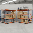 Premium Heavy Duty Industrial Shelving - 2200mm High - 500kg Capacity