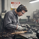 Premium Headband/Neckband Ear Defender with Soft Cushions and Adjustable Fit for Comfort - Detail View