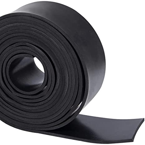 Solid Neoprene Rubber Strip 5M - Black