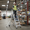 Premium Large Platform Folding Steps with Safety Gates for Safe Access