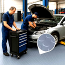 PVC Flooring Roll – Non-Slip Coin Pattern, Waterproof Mat for Garages, Gyms, Workshops & Industrial Use – Easy to Cut & Install