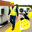 Slip-Resistant Walkway Mat for TPO Roofing and EPDM Roof Membranes