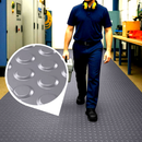 Multipurpose Vinyl PVC Matting - Button Pattern Flooring for Workspaces, Walkways & Industrial Areas – Slip-Resistant, Waterproof & Easy to Install