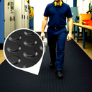 Multipurpose Vinyl PVC Matting - Button Pattern Flooring for Workspaces, Walkways & Industrial Areas – Slip-Resistant, Waterproof & Easy to Install