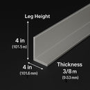 Heavy Duty Aluminium Angle 101.6mm x 101.6mm x 9.5mm – Precision Cut, Strong & Lightweight