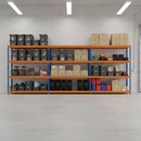 Premium Heavy Duty Garage Shelving - 1770mm High - 600kg Load Capacity - Adjustable