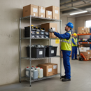 Chrome Wire Shelving Extension Bay - 1820mm High - 300kg Capacity - Expand Your Storage