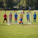 Premium Heavy Duty Folding Mini Football Goal Nets 3.66 m x 1.83 m with Durable Polyethylene Construction and Adjustable R...