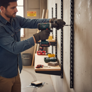 Heavy Duty Twin Slot Wall Mounted Shelving Uprights - Custom Build