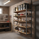 Premium Twin Slot Wall Mounted Shelving Upright Fixing Kits