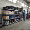 Premium Heavy Duty Garage Shelving - 1770mm Height - Up to 600kg Capacity - Grey