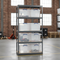 Premium Shelving Unit - 2130mm High - Grey with 8x 33.5L Storage Boxes