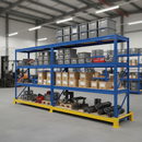 Heavy Duty Industrial Shelving - 1770mm High - 600kg Load Capacity - Blue