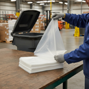 Premium Heavy Duty Clear Waste Bags for Efficient Waste Management - Box of 100, 910mm x 1220mm, Strong Polythene Construc...