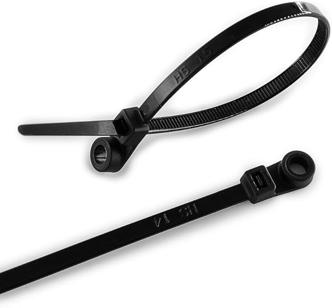 Heavy Duty Nylon Screw Mounted Cable Ties For Industrial Applications