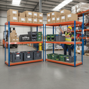 Heavy Duty Industrial Shelving System - 2440mm High - 800kg Capacity - Chipboard