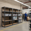 Premium Shelving Unit Bundle with 8x 60L Storage Boxes - 2130mm High