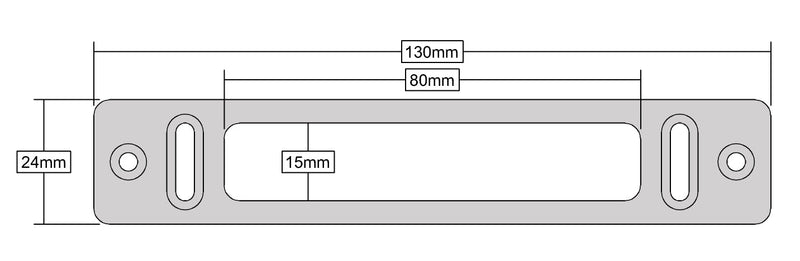 Commercial Slimline Double Door Locking Keep For Reliable Protection