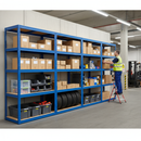 Pack of 4 Heavy Duty Industrial Shelving Units - 2130mm High - 200/280kg Capacity