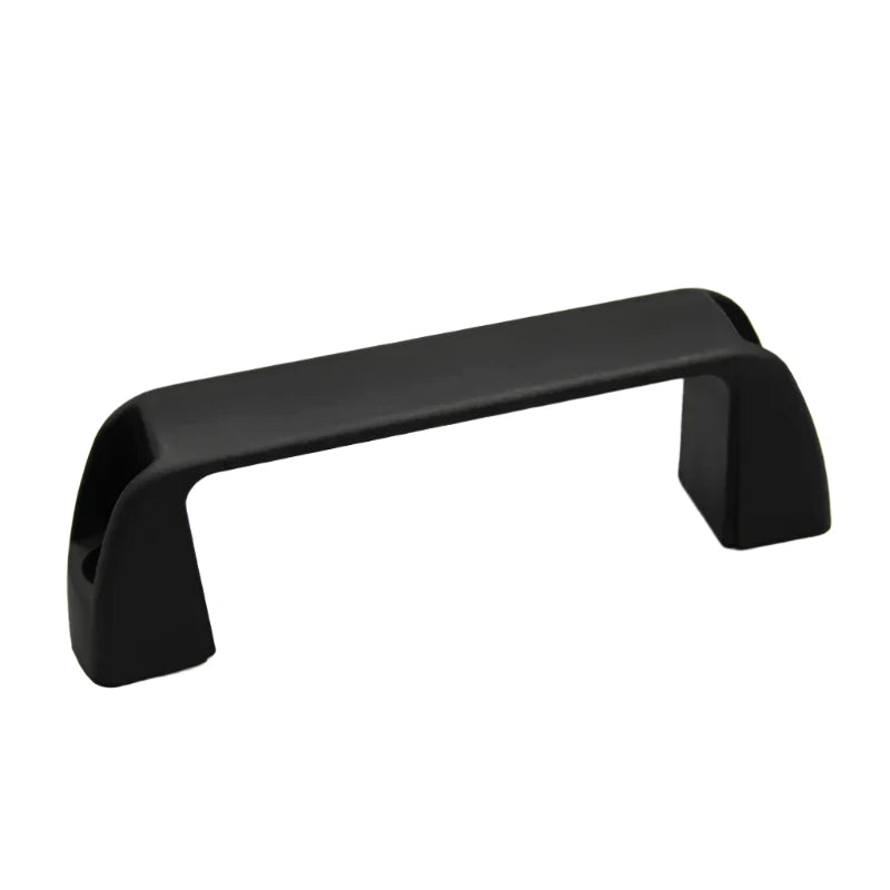 Heavy Duty Black Bridge Handles With Counterbores For Cabinets & Machinery - 4Pack