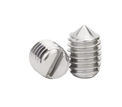 Industrial Slotted Grub Screws Cone Point DIN 553 For Commercial Applications