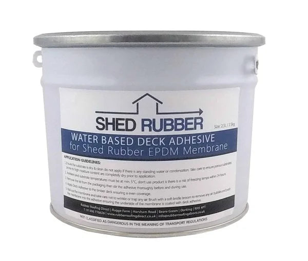 Shed Rubber Water Based Deck Adhesive [Fleece-Backed]