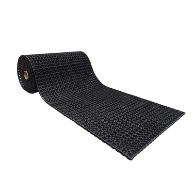 Black Rubber Grass Mats Roll - 1m x 10m