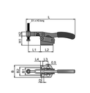 Horizontal Toggle Clamp With Fixed Spindle – Industrial Use
