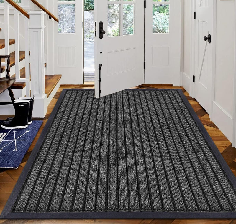 Heavy-Duty Outdoor Rubber Door Mat – Non-Slip, Waterproof, Washable Mud and Dirt Barrier