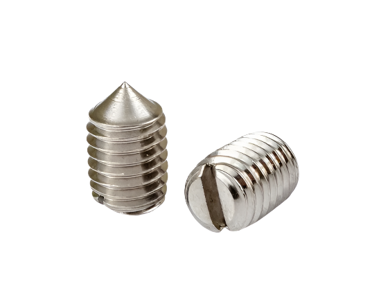 Industrial Slotted Grub Screws Cone Point DIN 553 For Commercial Applications