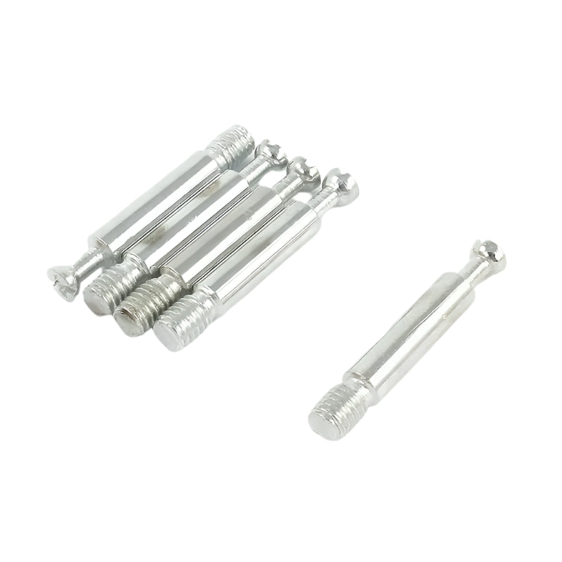 High Quality Turned Steel Cam Bolt Fixings For Secure Furniture Assembly - Pack of 25