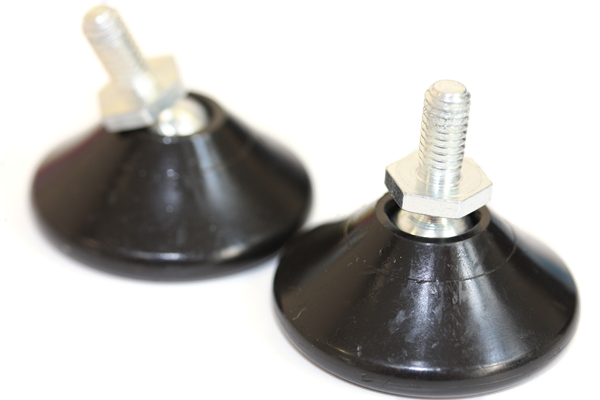 Industrial Black Tilting Adjustable Feet For Domestic Applications (32.5mm Base Diameter)