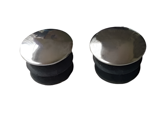 Industrial Quality LDPE Round Chrome Inserts For Commercial Use - 15 Pcs