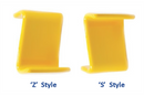Heavy Duty PVC Yellow Z Post Cap For Commercial Use - Pack of 5
