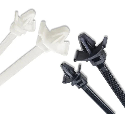 Professional Nylon Push Mount Wing Cable Ties For Securing Wires & Cables